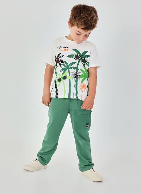 Pantalon enfant Vert 1 - vertbaudet enfant 