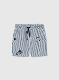 Bermuda coton rayé  - vertbaudet enfant