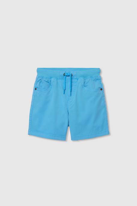 Bermuda garçon en coton Bleu 2 - vertbaudet enfant 