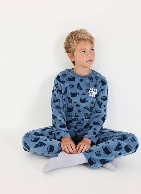 Garçon-Pyjama molleton garçon imprimé croissants