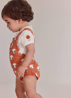 -Barboteuse en coton imprimé