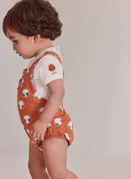 Bébé-Barboteuse en coton imprimé