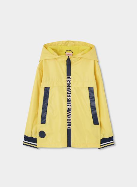 Parka enfant tissu technique Jaune 2 - vertbaudet enfant 