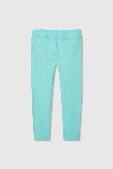 Pantalon fille en coton Vert 3 - vertbaudet enfant 