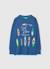 T-shirt enfant en coton à manches longues  coton Bleu 2 - vertbaudet enfant 