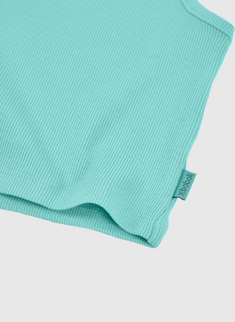 Débardeur fille coton Vert 4 - vertbaudet enfant 