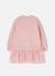 Robe fille molleton et tulle brodé fleurs Pink 4 - vertbaudet enfant 