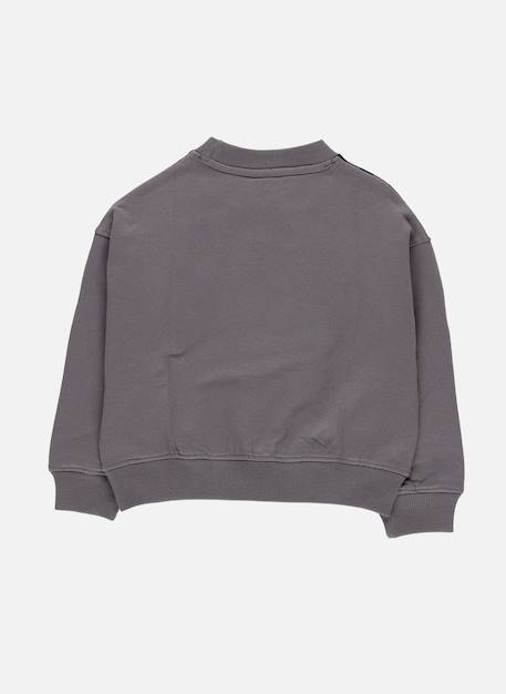 Sweat-shirt fille en molleton imprimé léopard Gris 3 - vertbaudet enfant 
