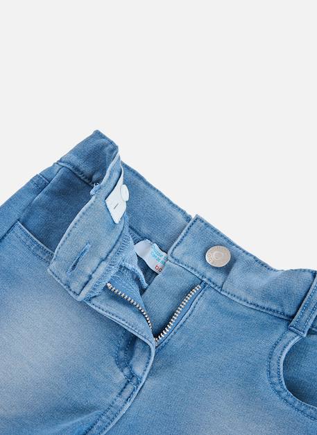 Short en denim avec bouton et fermeture é Bleu 3 - vertbaudet enfant 