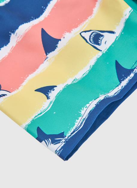 Maillot pour enfant en tissu recyclé Bleu 4 - vertbaudet enfant 