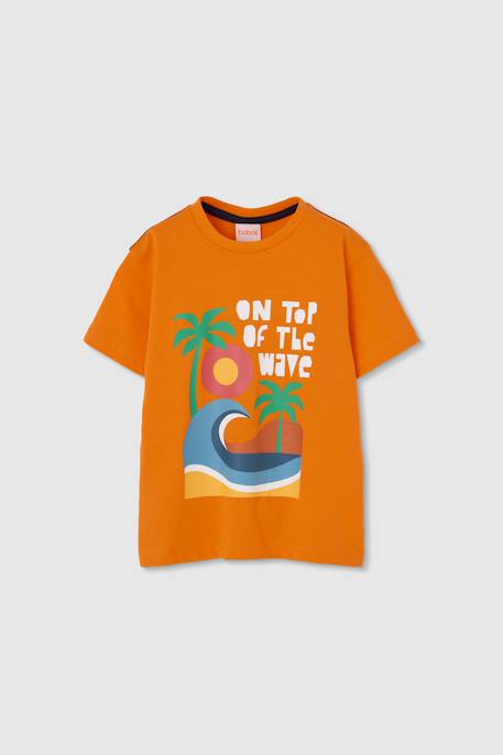 T-shirt enfant coton imprimé Orange 2 - vertbaudet enfant 