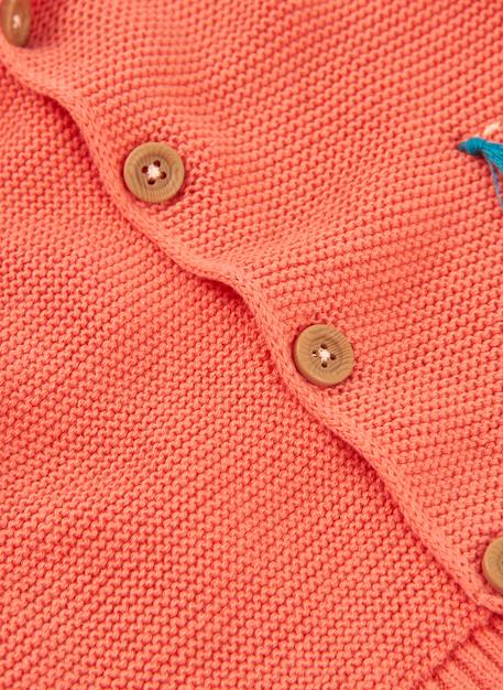 Sweat zippé bébé en coton Orange 4 - vertbaudet enfant 