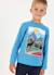 T-shirt garçon maille imprimé cerf Gris 1 - vertbaudet enfant 