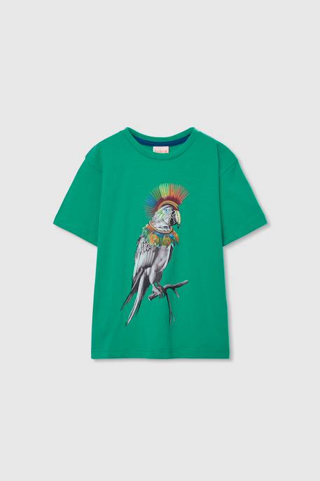 T-shirt enfant coton perroquet Vert 2 - vertbaudet enfant 