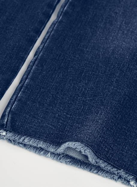 Pantalon fille en denim Bleu 4 - vertbaudet enfant 