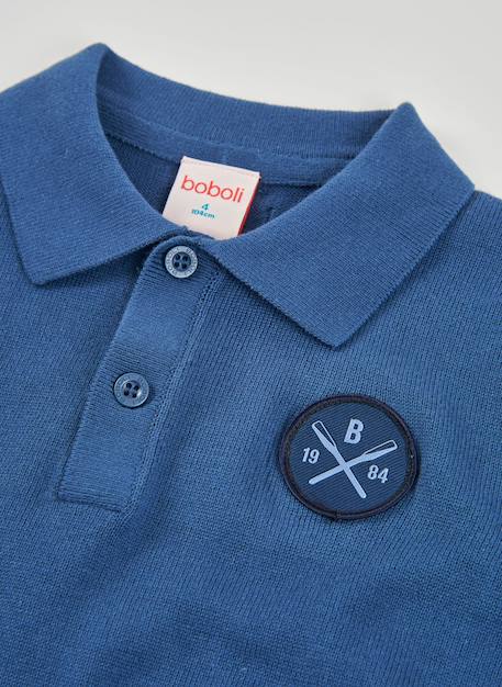 Polo enfant coton Bleu 4 - vertbaudet enfant 