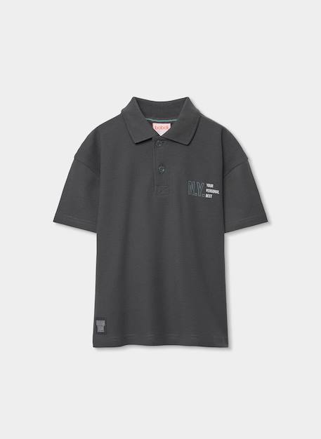 Polo enfant Gris 2 - vertbaudet enfant 