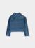 Veste en jean fille délavée avec petits noeuds Bleu 3 - vertbaudet enfant 