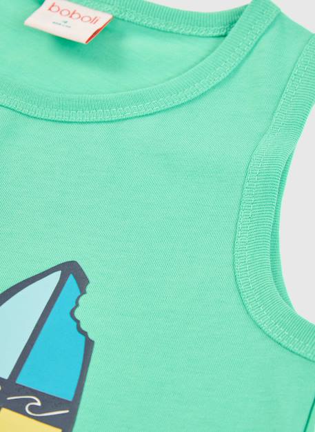 Débardeur garçon Vert 3 - vertbaudet enfant 