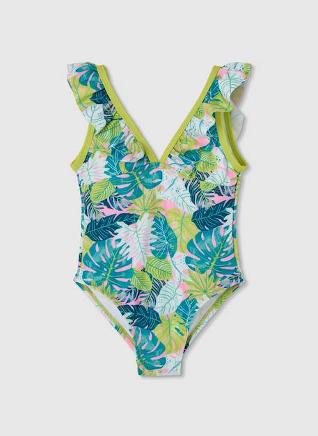 Fille-Maillot de bain-Maillot de bain fille motif feuilles