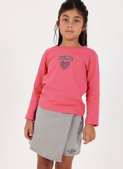 T-shirt en maille fille imprimé  - vertbaudet enfant