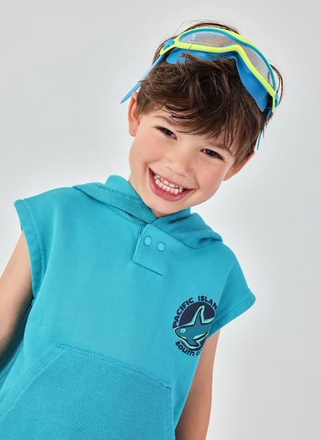 Sweat sans manche garçon Vert 1 - vertbaudet enfant 
