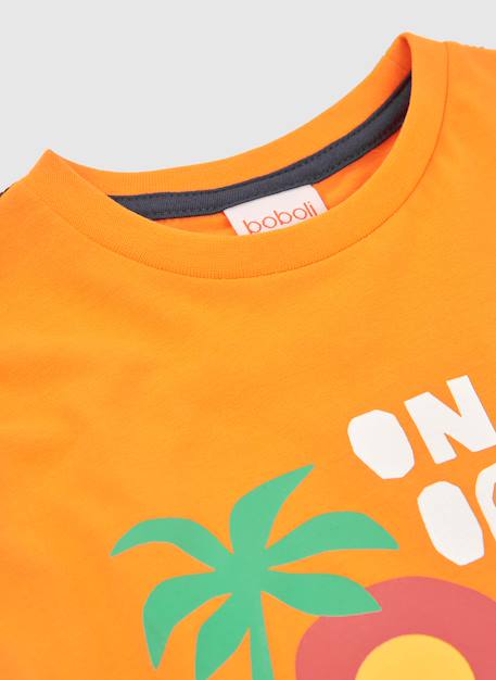 T-shirt enfant coton imprimé Orange 4 - vertbaudet enfant 