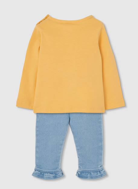 Ensemble bébé t-shirt et pantalon coton Bleu 3 - vertbaudet enfant 
