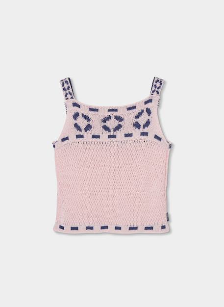 Top en coton Rose 3 - vertbaudet enfant 