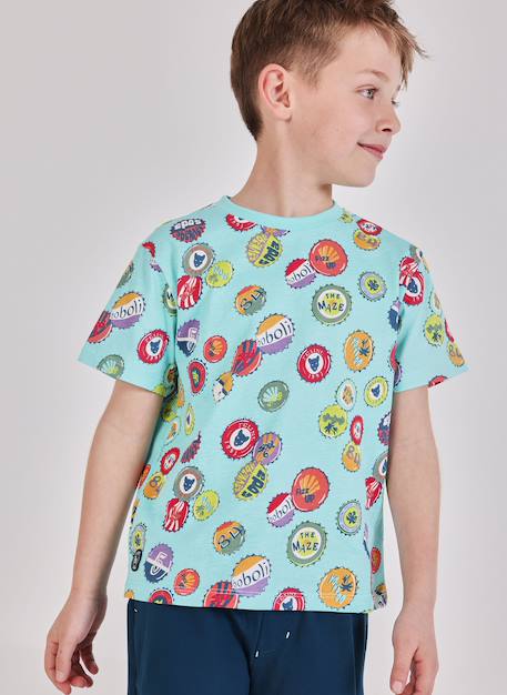 T-shirt en coton pour enfant avec imprimé  - vertbaudet enfant