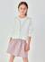 Cardigan fille col montant Blanc 1 - vertbaudet enfant 