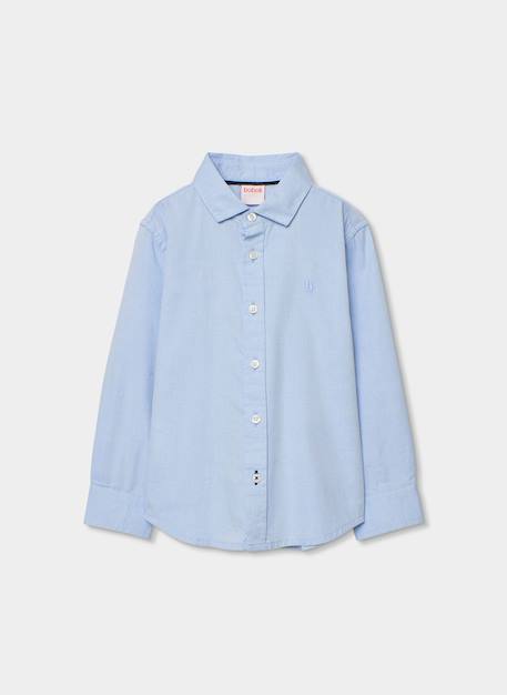 Chemise oxford enfant coton Bleu 2 - vertbaudet enfant 