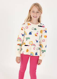 Pantalon molleton fille élastique  - vertbaudet enfant