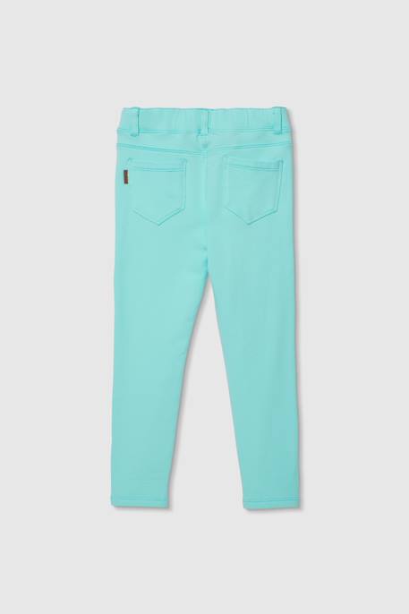 Pantalon fille en coton Vert 4 - vertbaudet enfant 