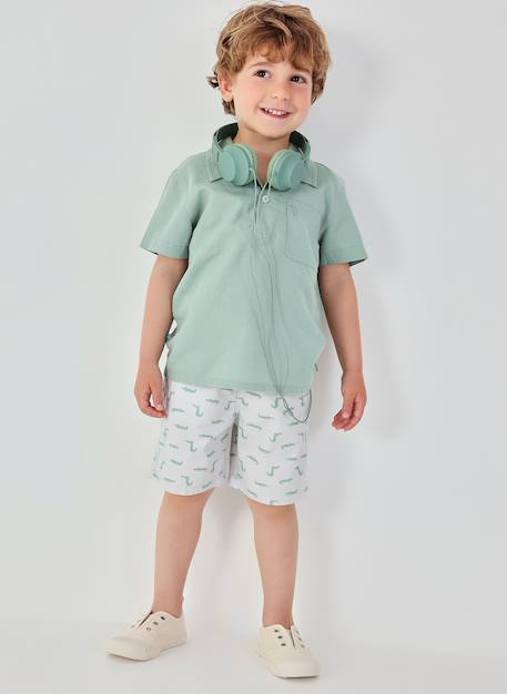 Short garçon en coton imprimé  - vertbaudet enfant