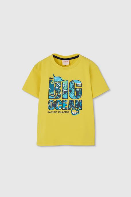 T-shirt en coton pour garçon Jaune 2 - vertbaudet enfant 