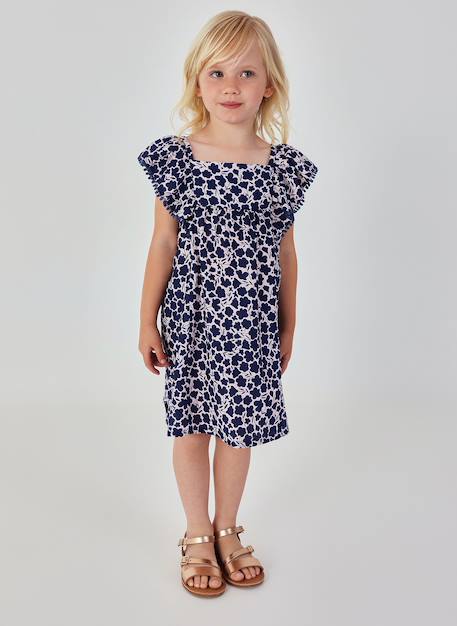 Fille-Robe-Robe imprimée fleurs