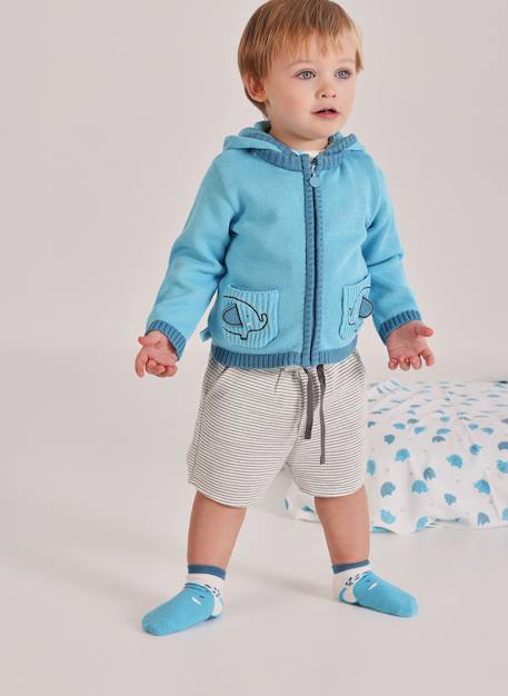 Veste à capuche Bleu 1 - vertbaudet enfant 