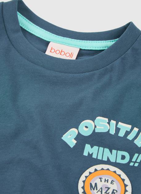 T-shirt garçon en jersey de coton Vert 4 - vertbaudet enfant 