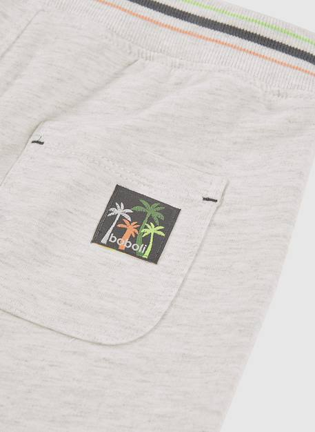Short garçon en maille  avec palmiers Gris 4 - vertbaudet enfant 