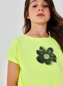T-shirt fille en jersey élastique  - vertbaudet enfant