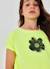 T-shirt fille en jersey élastique Vert 1 - vertbaudet enfant 