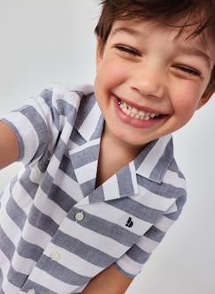 -Chemise en lin imprimé