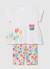 Ensemble coton imprimé floral pour bébé Blanc 3 - vertbaudet enfant 