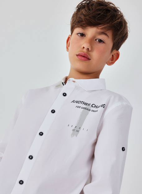 Chemise garçon Blanc 1 - vertbaudet enfant 