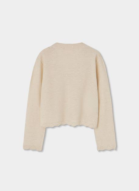 Gilet en coton fille Blanc 3 - vertbaudet enfant 