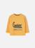 T-shirt garçon en maille imprimé chat Jaune 2 - vertbaudet enfant 