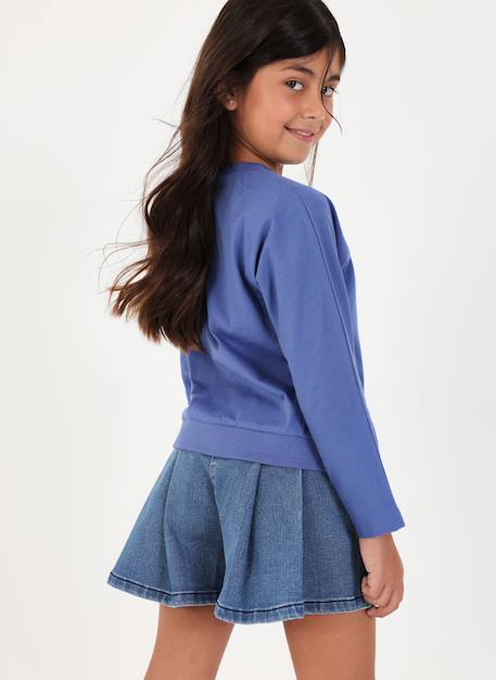 Fille-Jupe en denim avec boutons