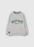 Sweat-shirt en molleton garçon Gris 1 - vertbaudet enfant 