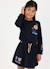 Robe fille en maille imprimée avec sequins Bleu 1 - vertbaudet enfant 